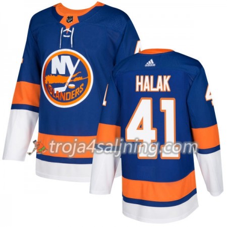 New York Islanders tröja Jaroslav Halak 41 Adidas 2017-2018 Royal Authentic - NHL Tröjor Herr